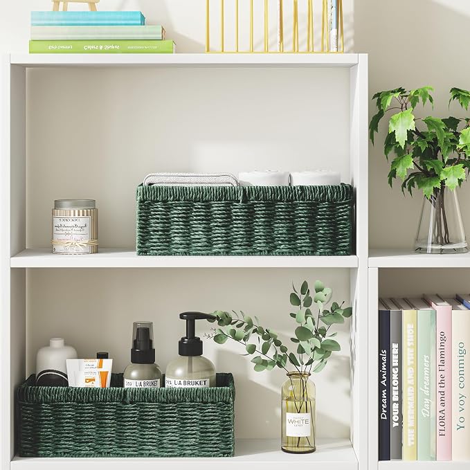 Vagusicc Wicker Storage Basket, Paper Rope Wicker Baskets - Image 3