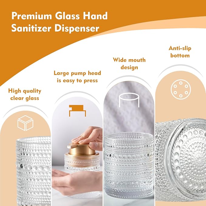 12 Oz Glass Foaming Soap Dispenser - Image 2
