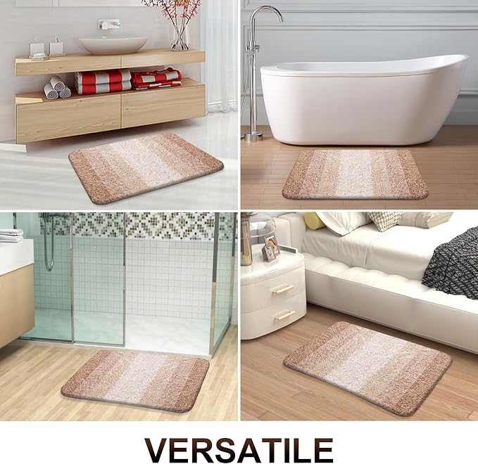 OLANLY Bathroom Rug Set 2 Piece, Soft Absorbent Microfiber Bath Rug Set - Image 8