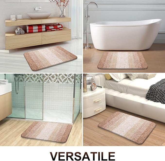 OLANLY Bathroom Rugs Sets 3 Piece, Soft Absorbent Microfiber Bath Mats and - Image 8