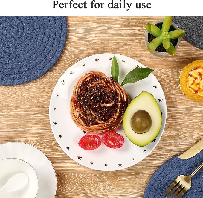 SHACOS 8 Inch Trivets for Hot Dishes, Hot Pads for Countertops and Table - Image 8