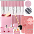 Pink Bathroom Accessories Set by BetterbathroomwithXLHOME