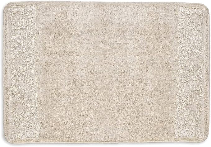 Zahari Home Rose Vine Bathroom Rug Luxury Bath Rug Washable Beautiful Shower by ZahariHome