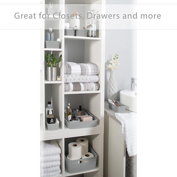 Simplify 10 Piece Organizing Set | Multiple Size Bins | Multipurpose | Office | - Image 4