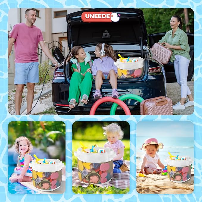 UNEEDE Bath Toy Organizer, 4.15 Gallons Bathtub Toy Storage Organizer, Quick - Image 6