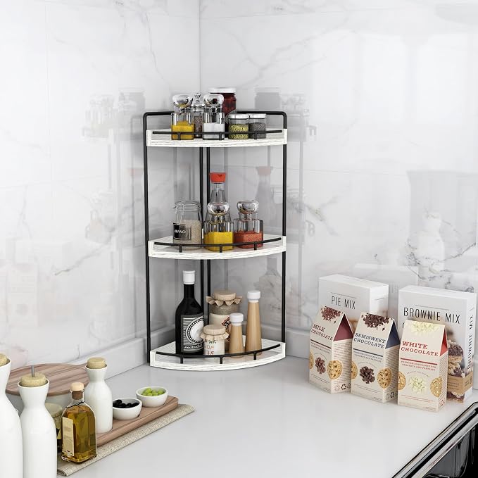 Dorhors 3-Tier Corner Bathroom Organizer Countertop - Image 6