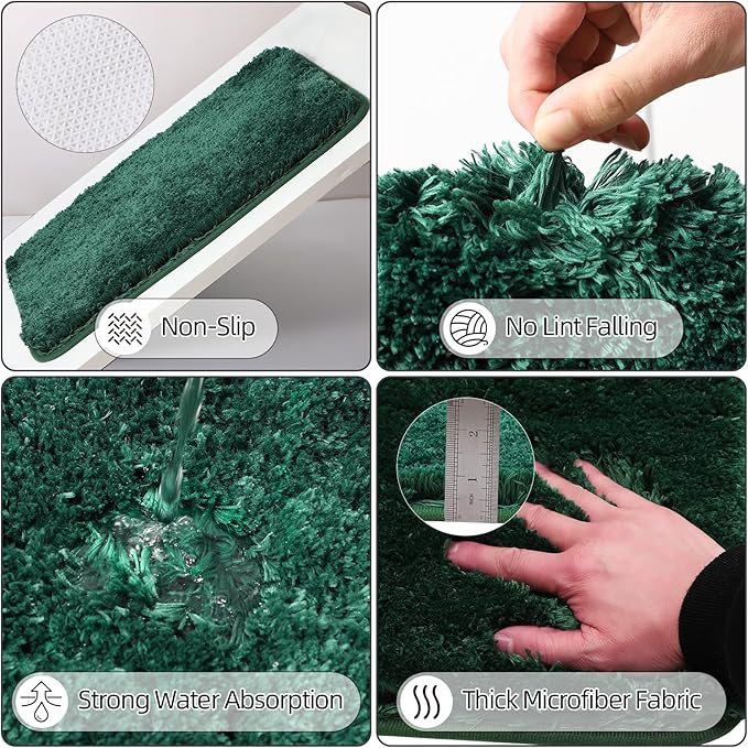 Dark Green Bathroom Accessories Set - Image 5