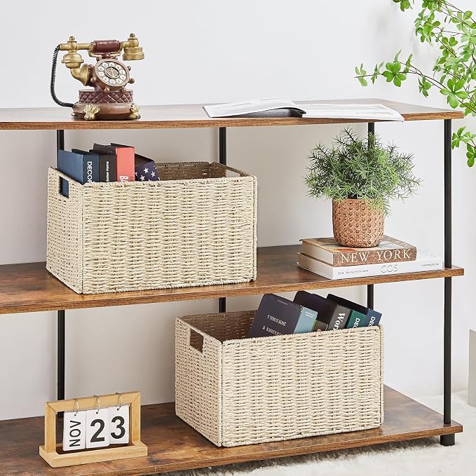Vagusicc Wicker Storage Basket, Small Storage Baskets - Image 3
