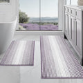 BSICPRO Bathroom Rugs and Mats Sets, 2 Piece Thick Absorbent Chenille Non Slip by BSICPRO