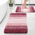OLANLY Bathroom Rug Set 2 Piece, Soft Absorbent Microfiber Bath Rug Set by OLANLY