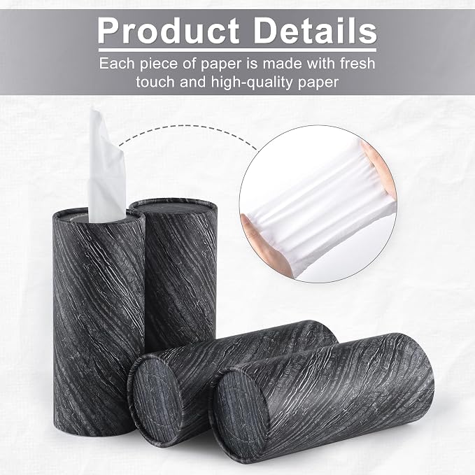 SINGARO Car Tissue Holder, 4 Pack Car Cup Holder Facial Tissues - Image 3