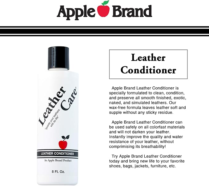 Apple Leather Care Leather Conditioner 8oz Bottle - Image 4