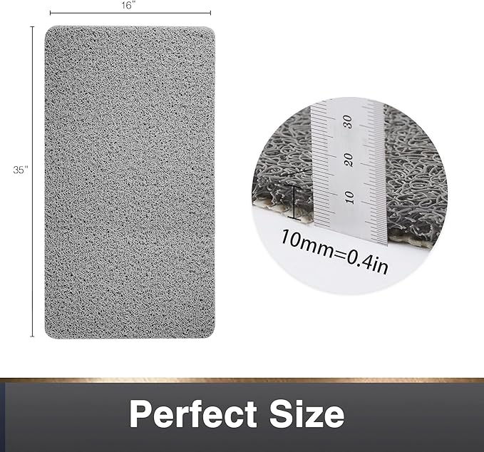 Asvin Soft Textured Bath, Tub Mat, 35x16 Inch, Phthalate Free, Non Slip Comfort - Image 5