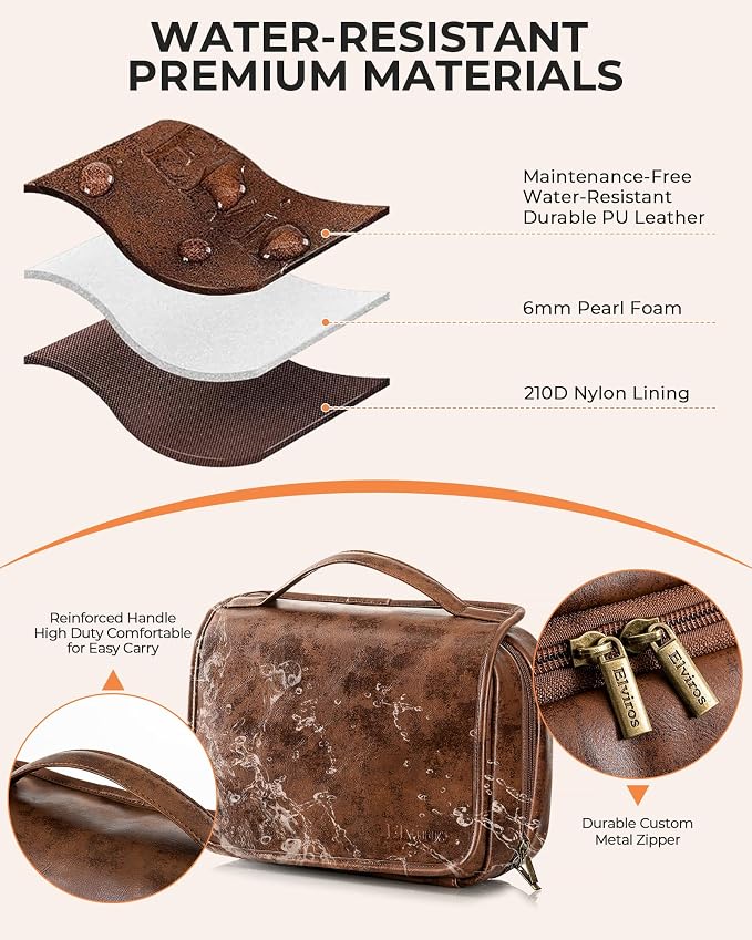 Elviros Hanging Travel Toiletry Bag Gift - Image 4