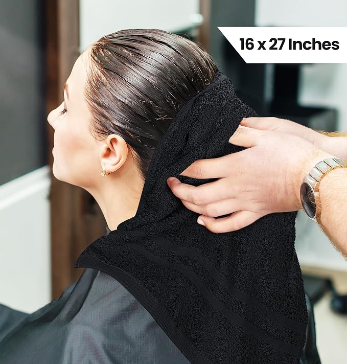 Utopia Towels Cotton Bleach Proof Salon Towel 16 by 27 inches, Bleach Safe Gym - Image 2