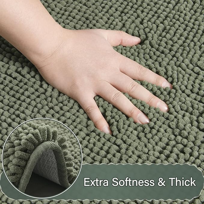 AROGAN Bathroom Rug Sets 2 Piece, Washable Bath Rug Set, Absorbent Soft Non - Image 6