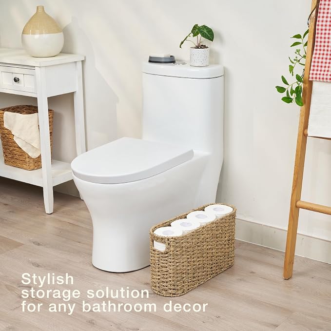 Seagrass Toilet Paper Storage Basket - Image 2
