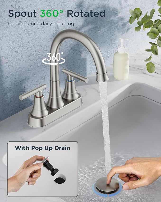 FORIOUS Centerset Bathroom Faucets - Image 5