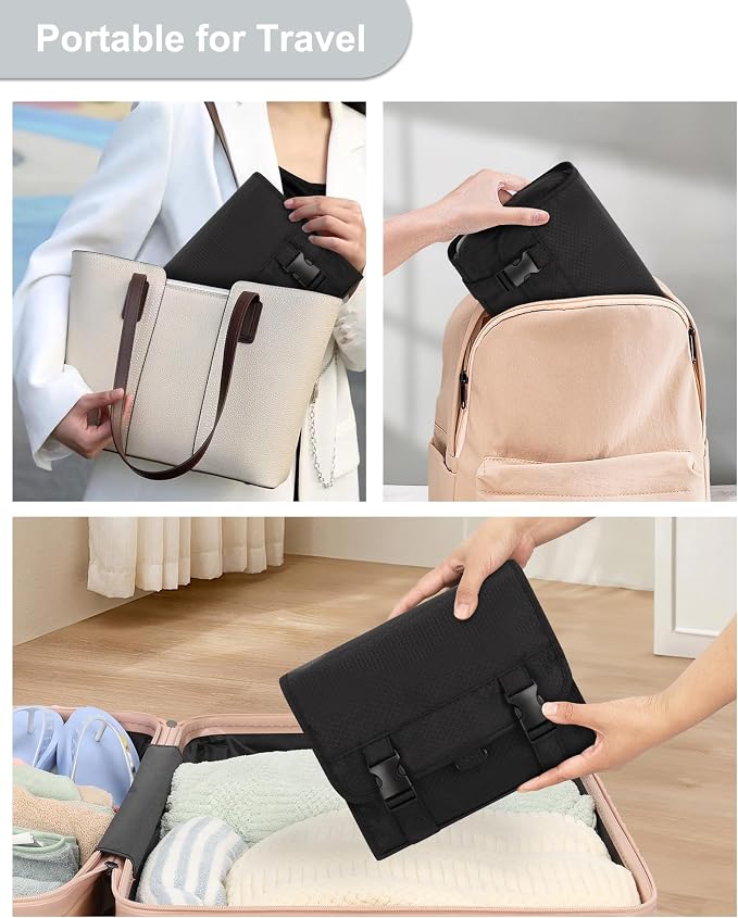 Small Hanging Toiletry Bag for Men and Women, Portable Hanging Organizer for - Image 6