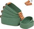 Storage Baskets for Organizing, Small Woven Basket Set of 6-4 Shelf Basket by Degeyoyo