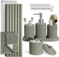 Clara Clark Sage Green Bathroom Set by ClaraClark