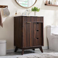 T4TREAM 24" Fluted Bathroom Vanity by T4TREAMFurniture