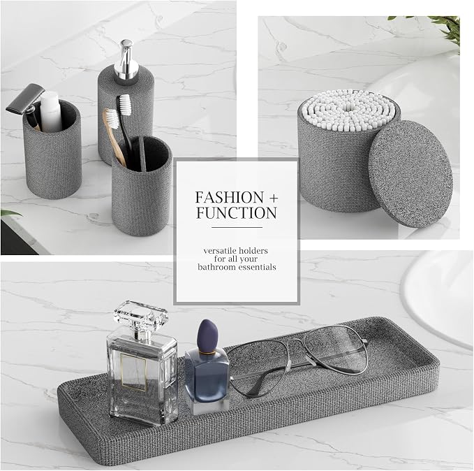 6-Piece Grey Bathroom Set - Image 5