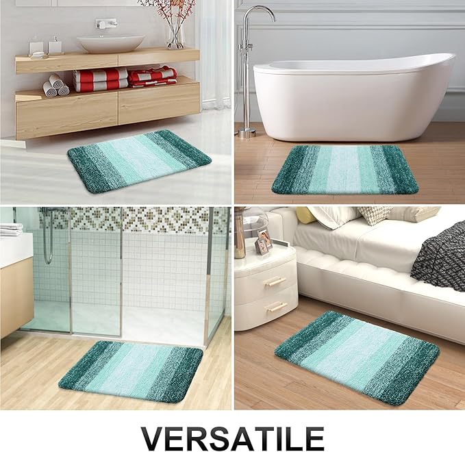 OLANLY Bathroom Rug Set 2 Piece, Soft Absorbent Microfiber Bath Rug Set - Image 7