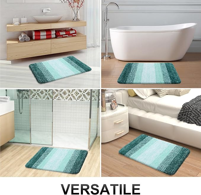 OLANLY Bathroom Rug Set 2 Piece, Soft Absorbent Microfiber Bath Rug Set - Image 8