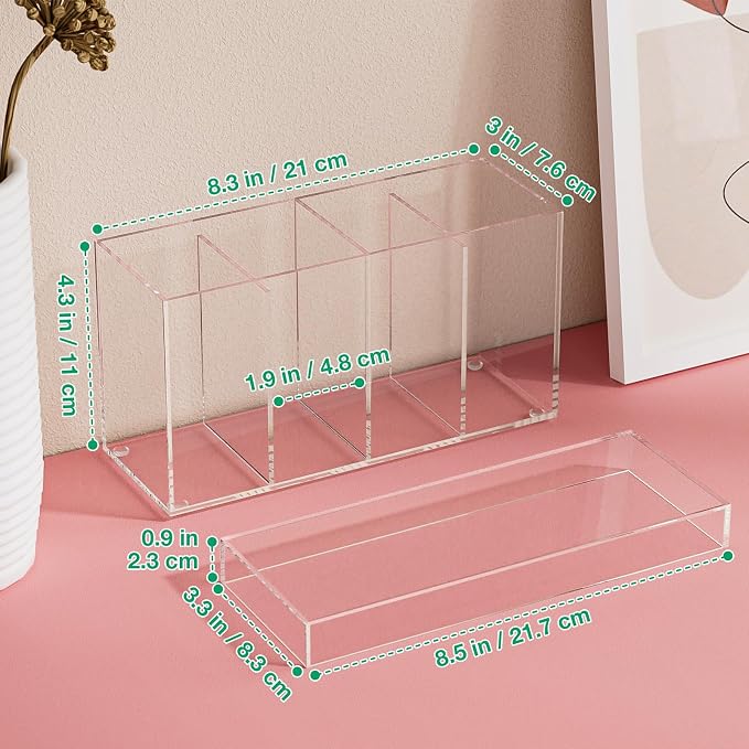 Lash Extension Organizer with Lid, Acrylic Lash Organizer - Image 3