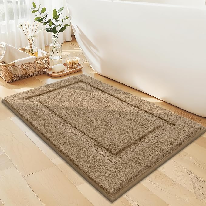 SHACOS Soft Fluffy Bathroom Runner Rugs Sets of 2 Pieces 47"x20"+ 32"x20" Non - Image 7