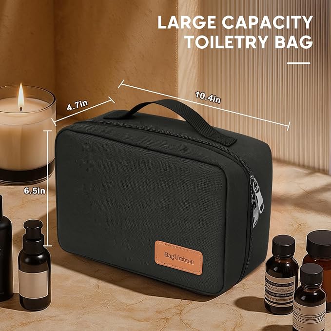 Toiletry Bag for Men, Mens Travel Toiletry Organizer, Men's Travel Essentials - Image 6