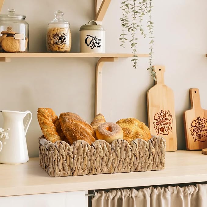 Toilet Paper Storage Basket Bathroom Counter Organizer Wicker Baskets - Image 6