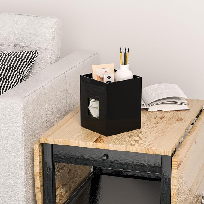 Black Acrylic Tissue Box Cover - Image 6