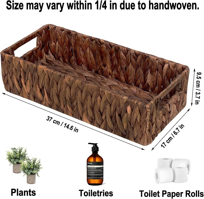 Handwoven Wicker Storage Basket-Hyacinth Material, Toilet Paper Holders - Image 5