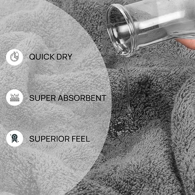 Zahari Home Modern Line Bathroom Towel Set - Image 3