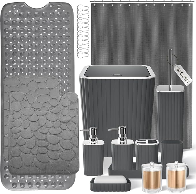 26PC Bathroom Accessories Set by BetterbathroomwithXLHOME