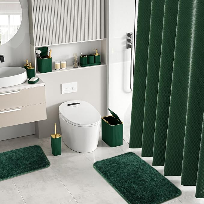 Bathroom Sets with Shower Curtain and Rugs - Image 4