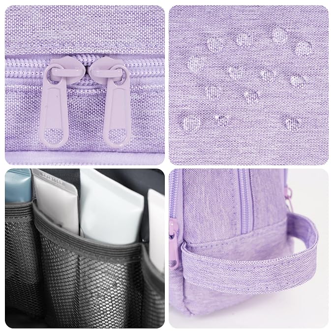 Toiletry Bag for Men Hanging Dopp Kit Water Resistant Shaving Bag Small - Image 4