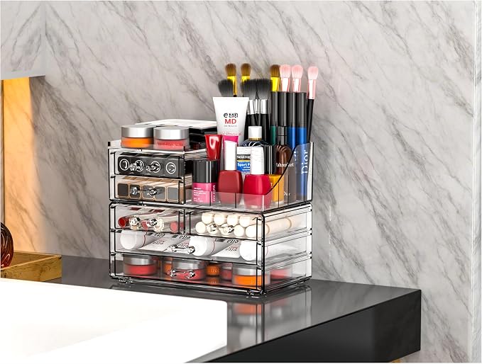Cq acrylic Make Up Organizers for Vanity - Image 5