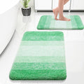 OLANLY Bathroom Rug Set 2 Piece, Soft Absorbent Microfiber Bath Rug Set by OLANLY