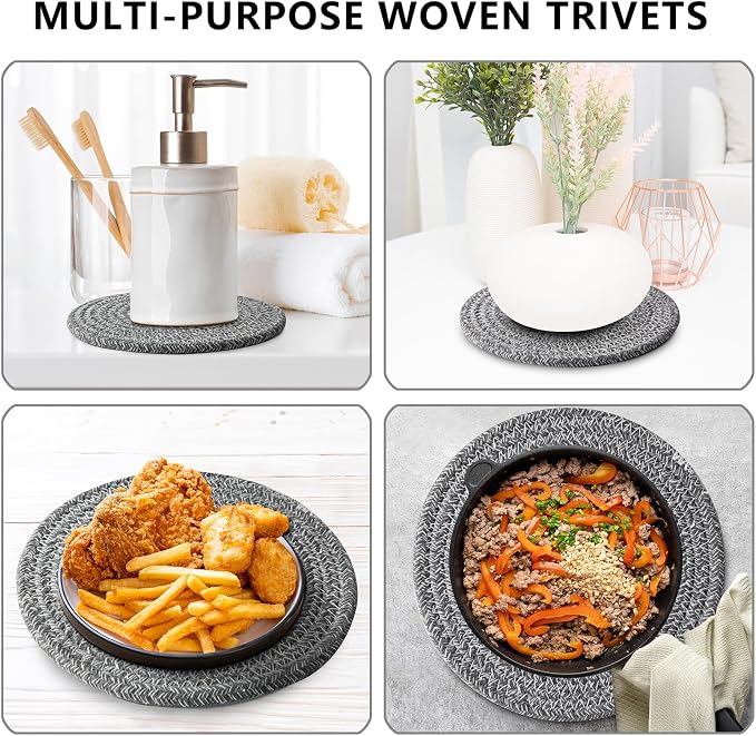 Trivets for Hot Dishes, Trivets for Hot Pots and Pans, Hot Pads for Countertops - Image 5