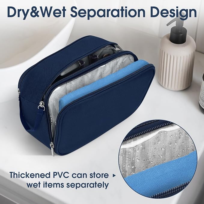 Wedama Toiletry Bag for Men, Handheld Travel Bag, Waterproof Toiletries - Image 5