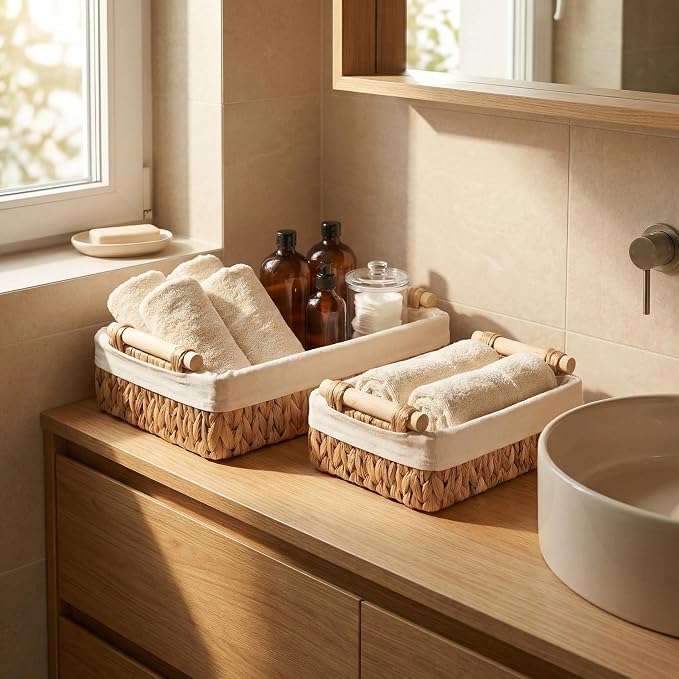 Baskets for Organizing, Wicker Basket Organizer - Image 2