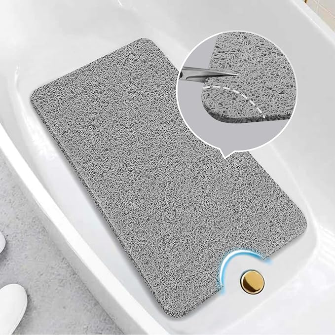 Asvin Soft Textured Bath, Tub Mat, 35x16 Inch, Phthalate Free, Non Slip Comfort - Image 6