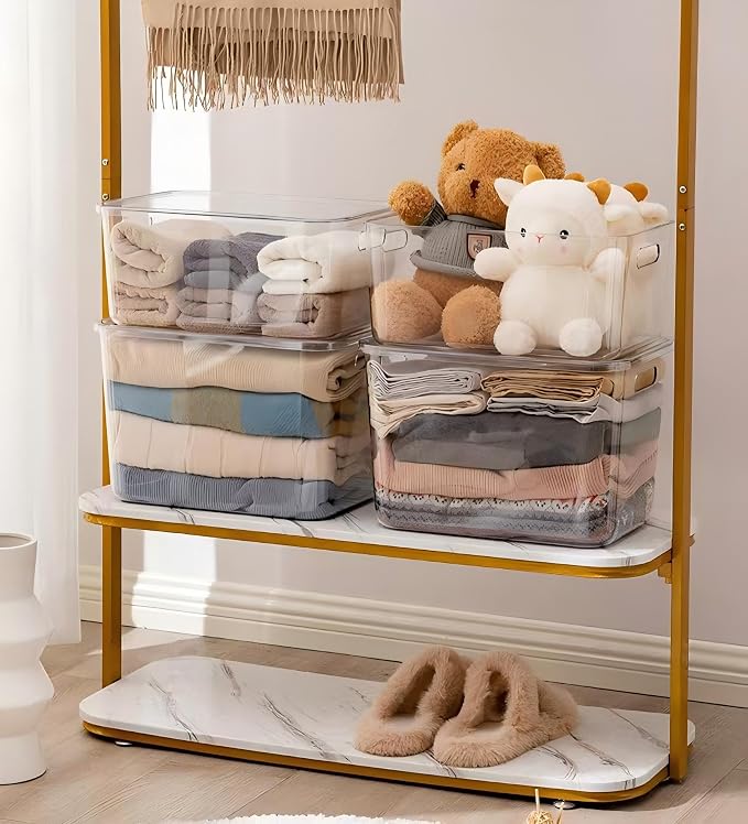 Ytteve 2 Pack Large Clear Plastic Storage Bins - Image 8