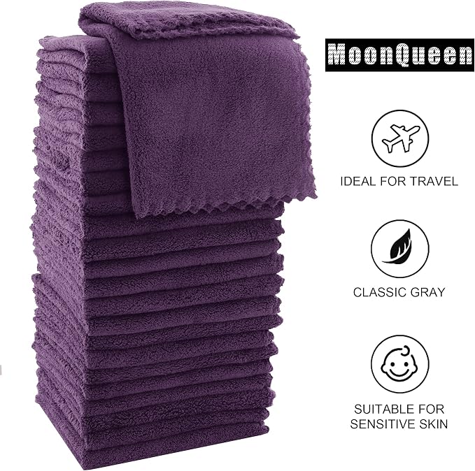 MOONQUEEN Ultra Soft Premium Washcloths Set - Image 6