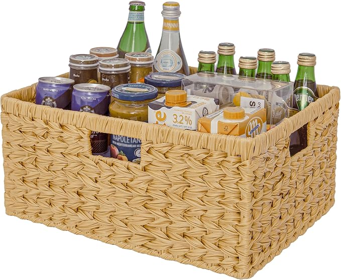 GRANNY SAYS Large Wicker Basket, Decorative Woven Basket by GRANNYSAYS
