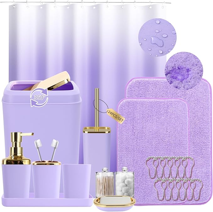 Bathroom Set - Purple Bathroom Sets by BetterbathroomwithXLHOME