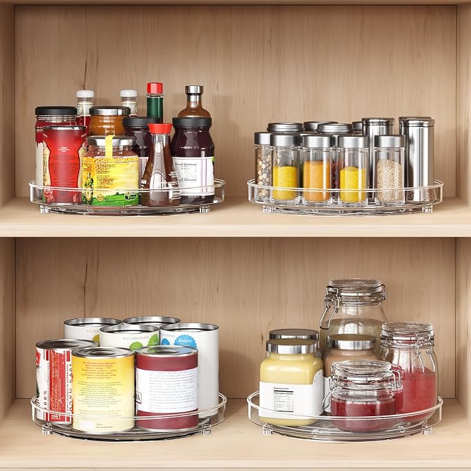 4 Pack Lazy Susan Organizer, 9.5 Inch Lazy Susan Turntable - Image 7